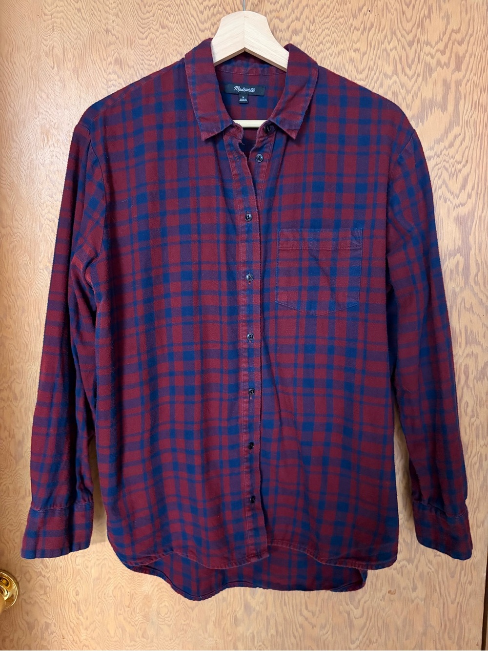 Madewell Women’s Plaid Button-Down Flannel Shirt
